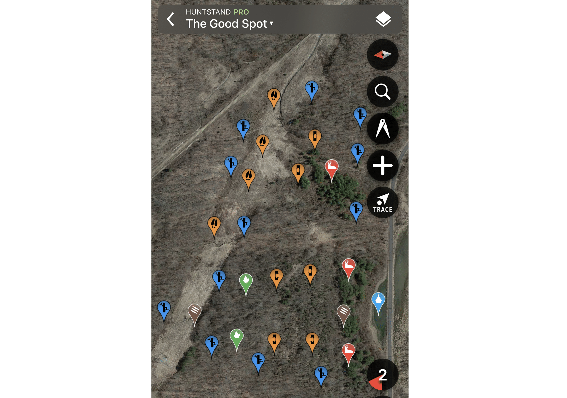 Hunt Club Map with Icons